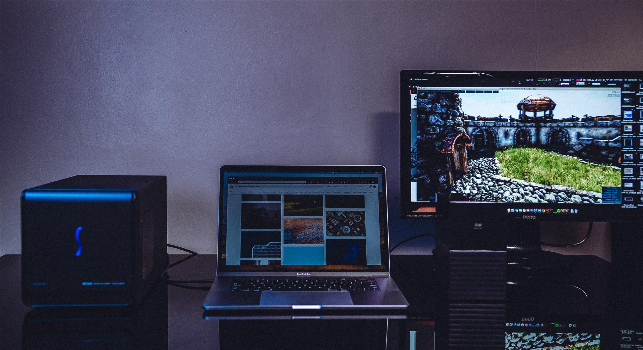 desktop, laptop and tablets